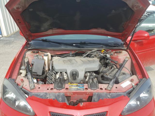 2G2WP552481179354 - 2008 PONTIAC GRAND PRIX RED photo 7