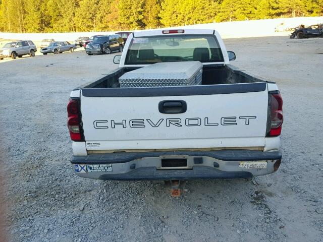 1GCEC14T14Z302423 - 2004 CHEVROLET SILVERADO WHITE photo 6