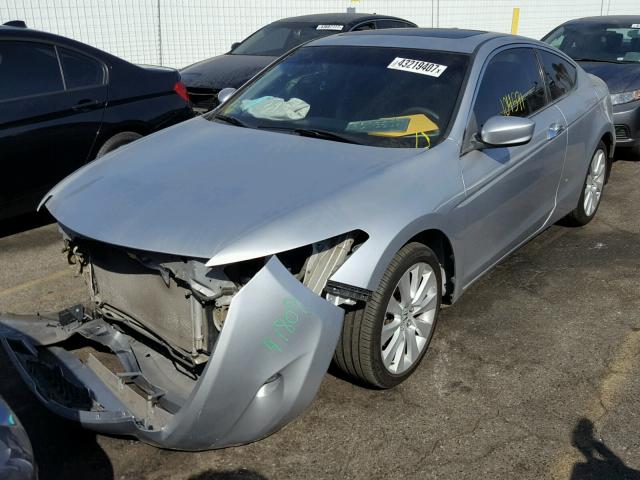 1HGCS22898A006957 - 2008 HONDA ACCORD EXL SILVER photo 2