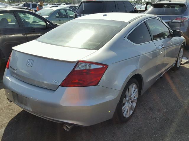 1HGCS22898A006957 - 2008 HONDA ACCORD EXL SILVER photo 4