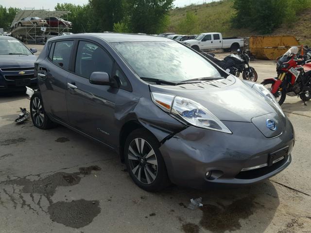 1N4BZ0CPXGC303664 - 2016 NISSAN LEAF SV GRAY photo 1