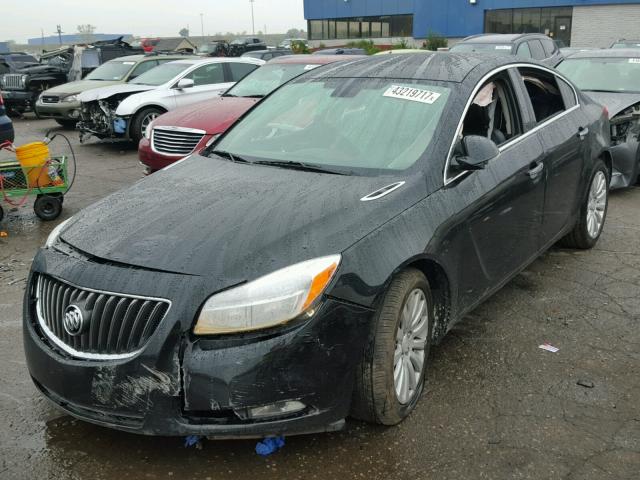 2G4GS5EV1C9203401 - 2012 BUICK REGAL PREM BLACK photo 2