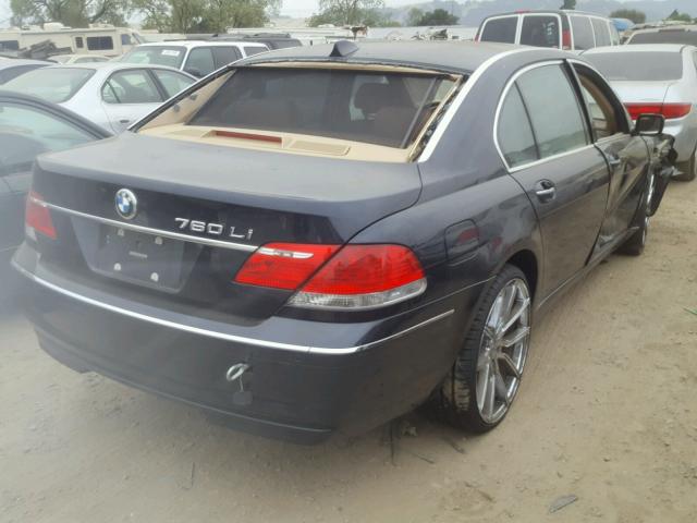 WBAHN03576DD98501 - 2006 BMW 760 LI BLACK photo 4
