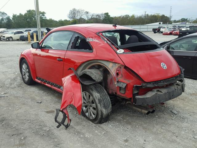 3VWF17ATXEM634393 - 2014 VOLKSWAGEN BEETLE RED photo 3