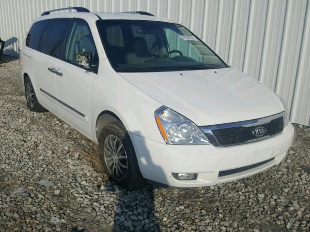 KNDMH4C75C6446351 - 2012 KIA SEDONA EX WHITE photo 1