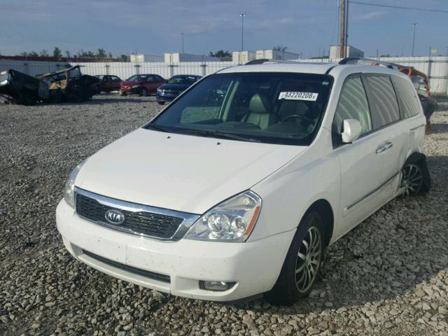 KNDMH4C75C6446351 - 2012 KIA SEDONA EX WHITE photo 2