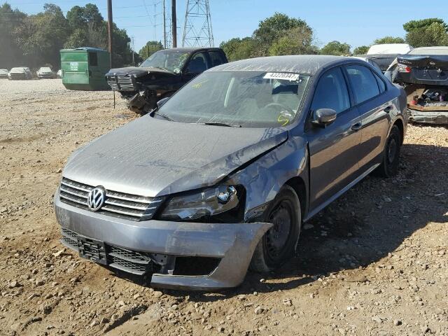 1VWAP7A3XEC020342 - 2014 VOLKSWAGEN PASSAT S GRAY photo 2