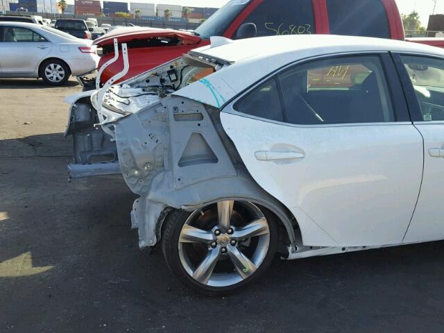 JTHBE1D20E5003145 - 2014 LEXUS IS 350 WHITE photo 9