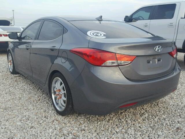 5NPDH4AE1DH289829 - 2013 HYUNDAI ELANTRA GRAY photo 3