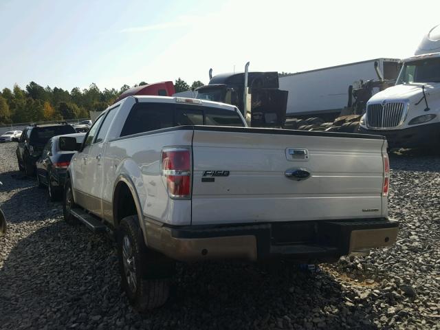 1FTFW1CF4CFA86736 - 2012 FORD F150 WHITE photo 3