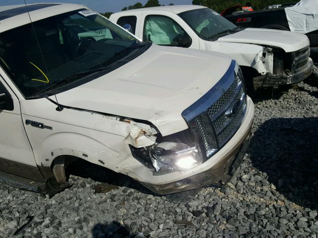 1FTFW1CF4CFA86736 - 2012 FORD F150 WHITE photo 9