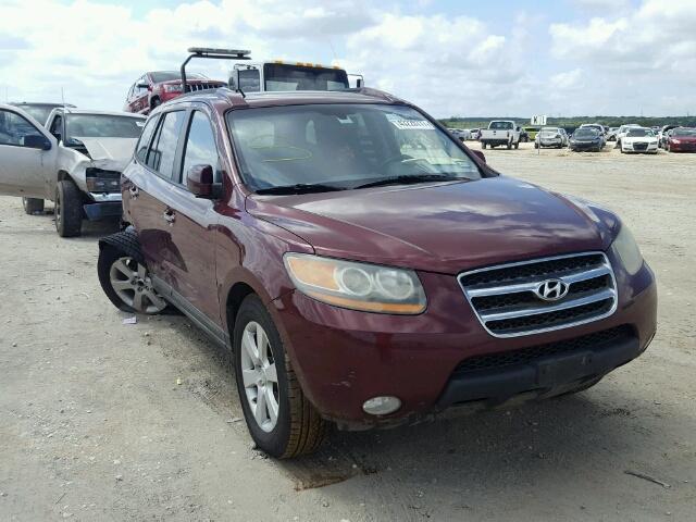 5NMSH13E18H135661 - 2008 HYUNDAI SANTA FE S MAROON photo 1