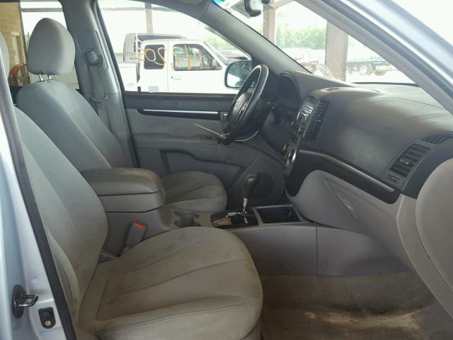 5NMSH73E58H157231 - 2008 HYUNDAI SANTA FE S BLUE photo 5