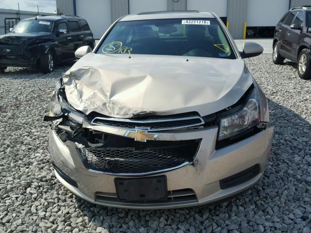 1G1PF5SCXC7161333 - 2012 CHEVROLET CRUZE LT TAN photo 7