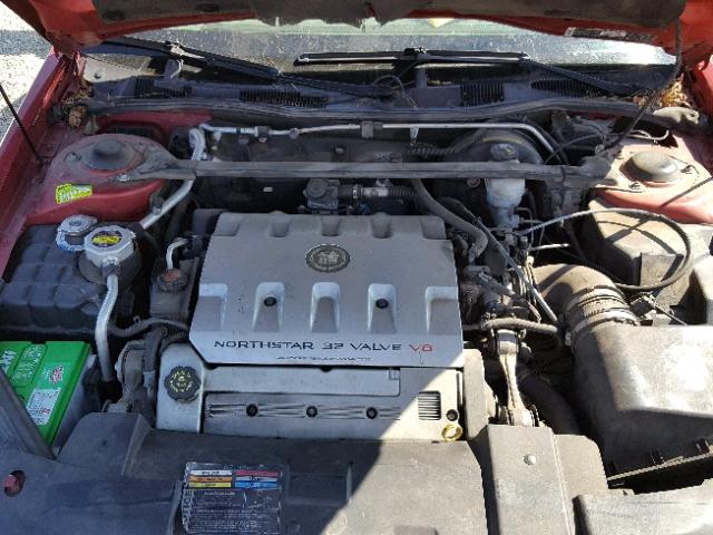 1G6ET12961B105939 - 2001 CADILLAC ELDORADO T RED photo 7