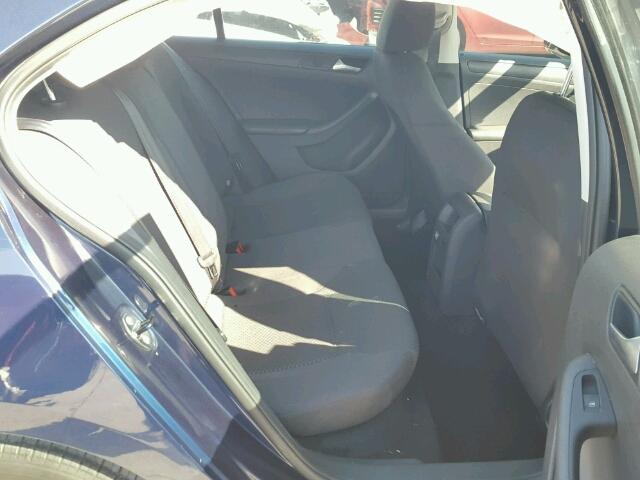3VW2K7AJ9EM421719 - 2014 VOLKSWAGEN JETTA BASE BLUE photo 6