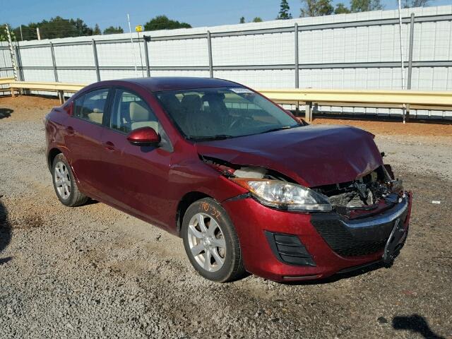 JM1BL1SF5A1159602 - 2010 MAZDA 3 I BURGUNDY photo 1