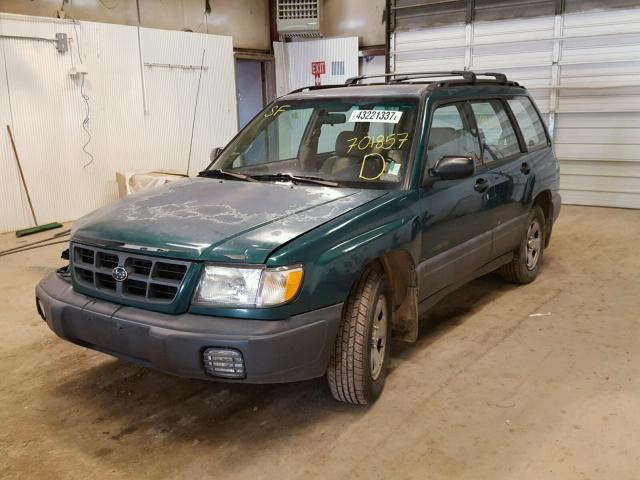 JF1SF6352XG701857 - 1999 SUBARU FORESTER L GREEN photo 2