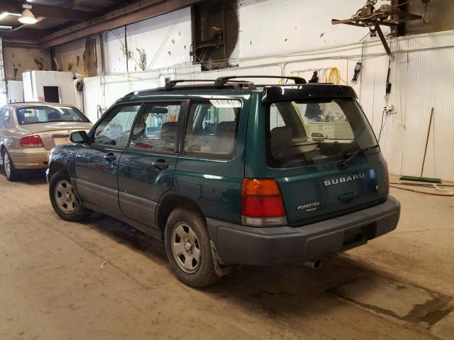 JF1SF6352XG701857 - 1999 SUBARU FORESTER L GREEN photo 3