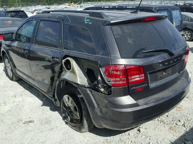 3C4PDCAB4HT551647 - 2017 DODGE JOURNEY SE GRAY photo 3