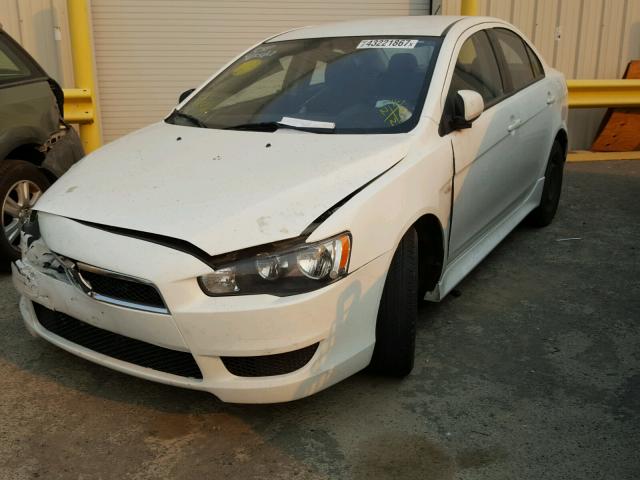 JA32U2FUXEU019074 - 2014 MITSUBISHI LANCER ES/ WHITE photo 2