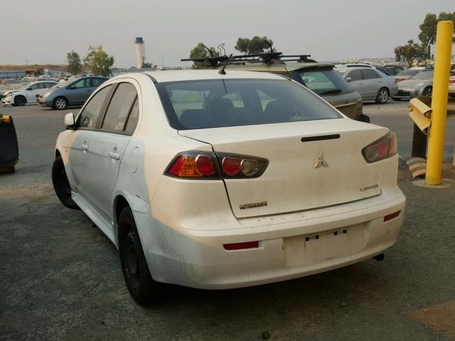 JA32U2FUXEU019074 - 2014 MITSUBISHI LANCER ES/ WHITE photo 3