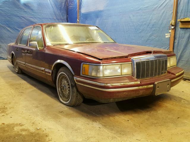 1LNLM81W9NY683467 - 1992 LINCOLN TOWN CAR E MAROON photo 1