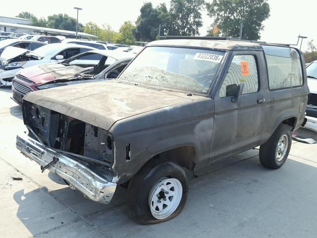 1FMCU14T9HUA69328 - 1987 FORD BRONCO II GRAY photo 2