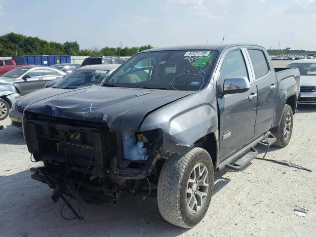 1GTG6CE32G1305800 - 2016 GMC CANYON SLE GRAY photo 2