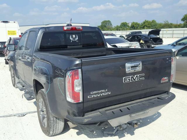 1GTG6CE32G1305800 - 2016 GMC CANYON SLE GRAY photo 3