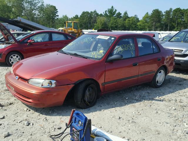 1Y1SK52871Z427932 - 2001 CHEVROLET GEO PRIZM 红色 照片 2