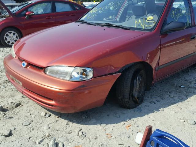 1Y1SK52871Z427932 - 2001 CHEVROLET GEO PRIZM 红色 照片 9