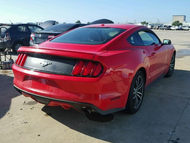 1FA6P8TH3G5322365 - 2016 FORD MUSTANG RED photo 4