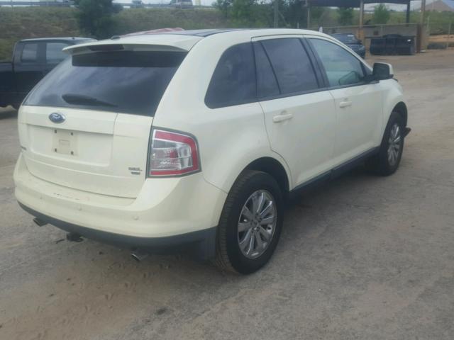 2FMDK49C07BA26327 - 2007 FORD EDGE SEL P WHITE photo 4