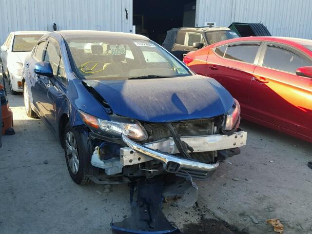 2HGFB2F53CH503607 - 2012 HONDA CIVIC LX BLUE photo 1