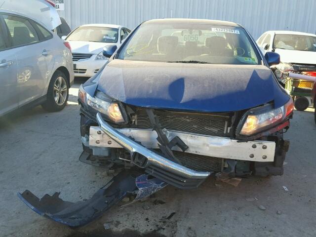 2HGFB2F53CH503607 - 2012 HONDA CIVIC LX BLUE photo 9