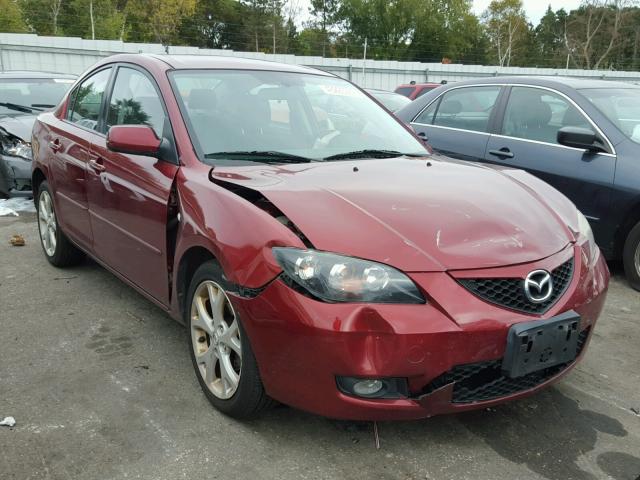 JM1BK32F581120498 - 2008 MAZDA 3 MAROON photo 1