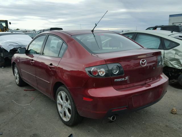 JM1BK32F581120498 - 2008 MAZDA 3 MAROON photo 3