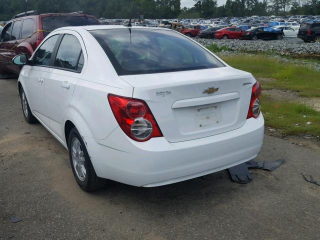 1G1JA5SHXC4190008 - 2012 CHEVROLET SONIC LS WHITE photo 3