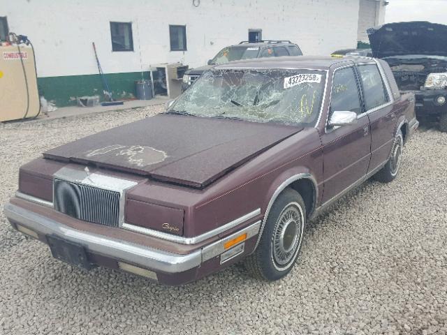 1C3XC66R5LD857706 - 1990 CHRYSLER NEW YORKER 红色 照片 2