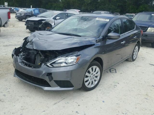 3N1AB7AP9GL661433 - 2016 NISSAN SENTRA GRAY photo 2