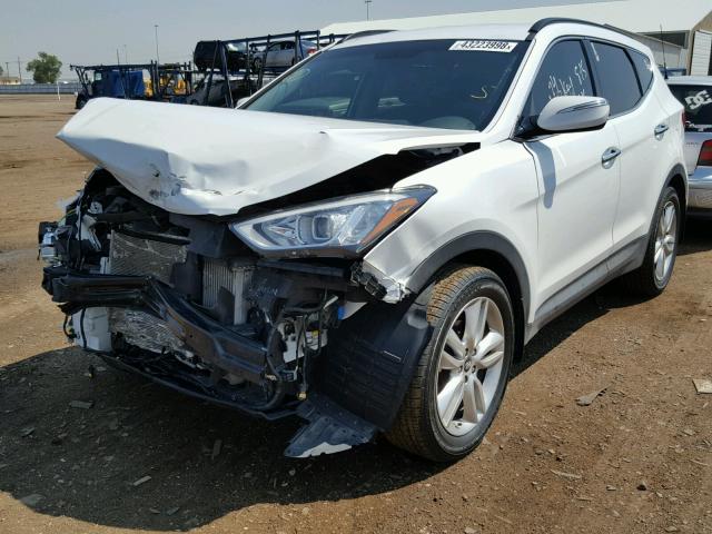 5XYZUDLA4DG122903 - 2013 HYUNDAI SANTA FE S WHITE photo 2