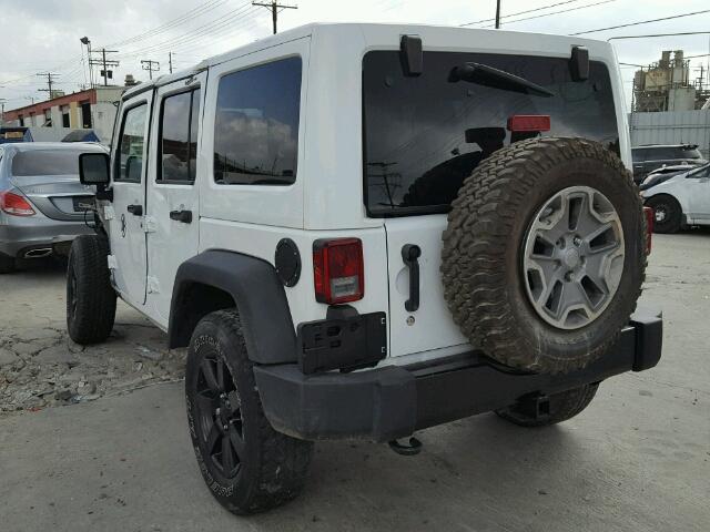 1C4HJWEG3EL254249 - 2014 JEEP WRANGLER U WHITE photo 3