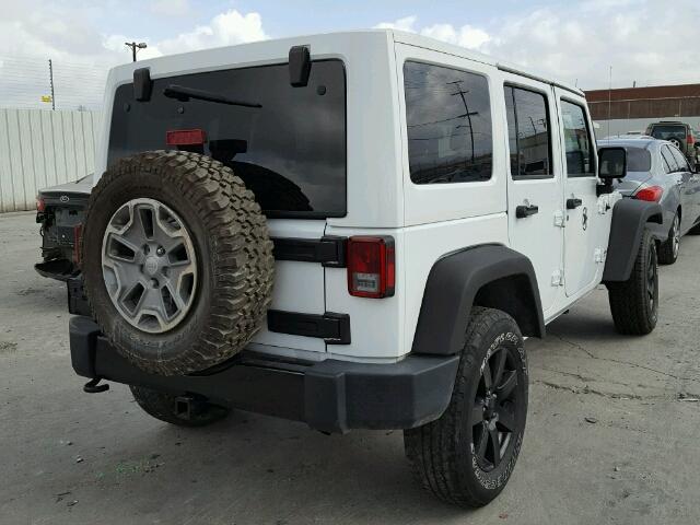 1C4HJWEG3EL254249 - 2014 JEEP WRANGLER U WHITE photo 4