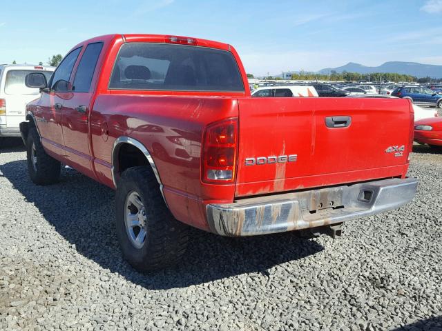 1D7HU18N54J221516 - 2004 DODGE RAM 1500 RED photo 3