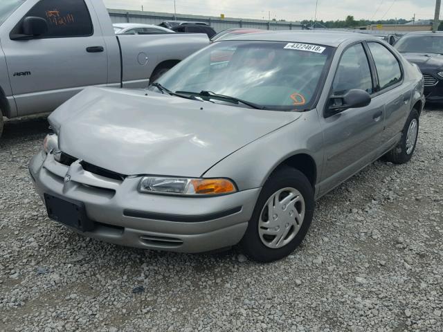 1B3EJ46X6SN612824 - 1995 DODGE STRATUS GRAY photo 2