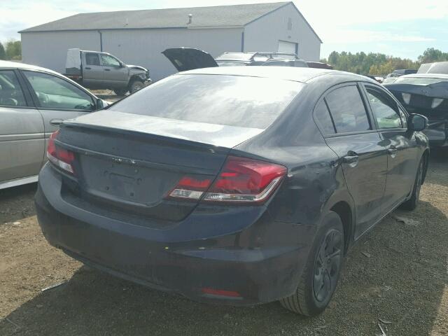 19XFB2F58DE006662 - 2013 HONDA CIVIC LX BLACK photo 4