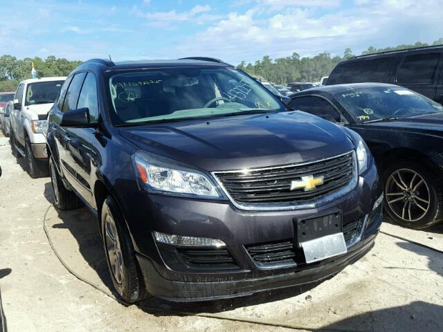 1GNKRFED0DJ240329 - 2013 CHEVROLET TRAVERSE L BLACK photo 1