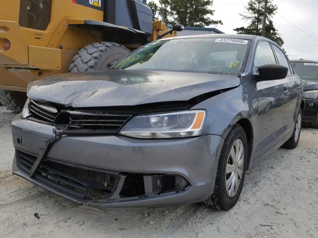 3VW2K7AJXDM240322 - 2013 VOLKSWAGEN JETTA BASE 灰色 照片 2