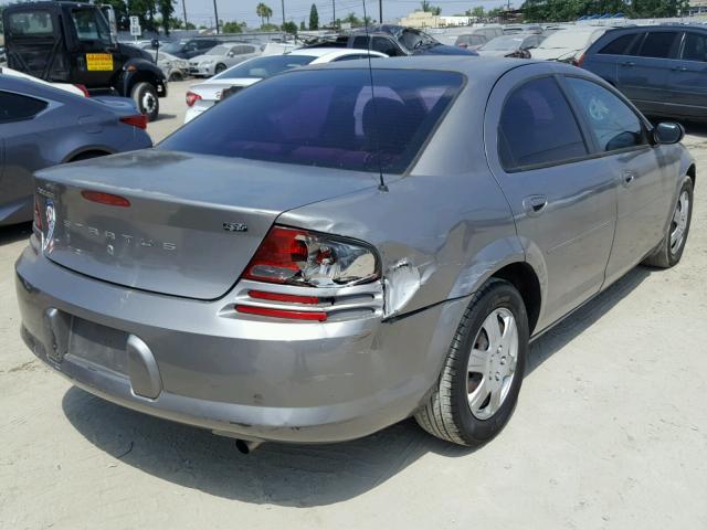 1B3EL46JX5N529522 - 2005 DODGE STRATUS SX GRAY photo 4